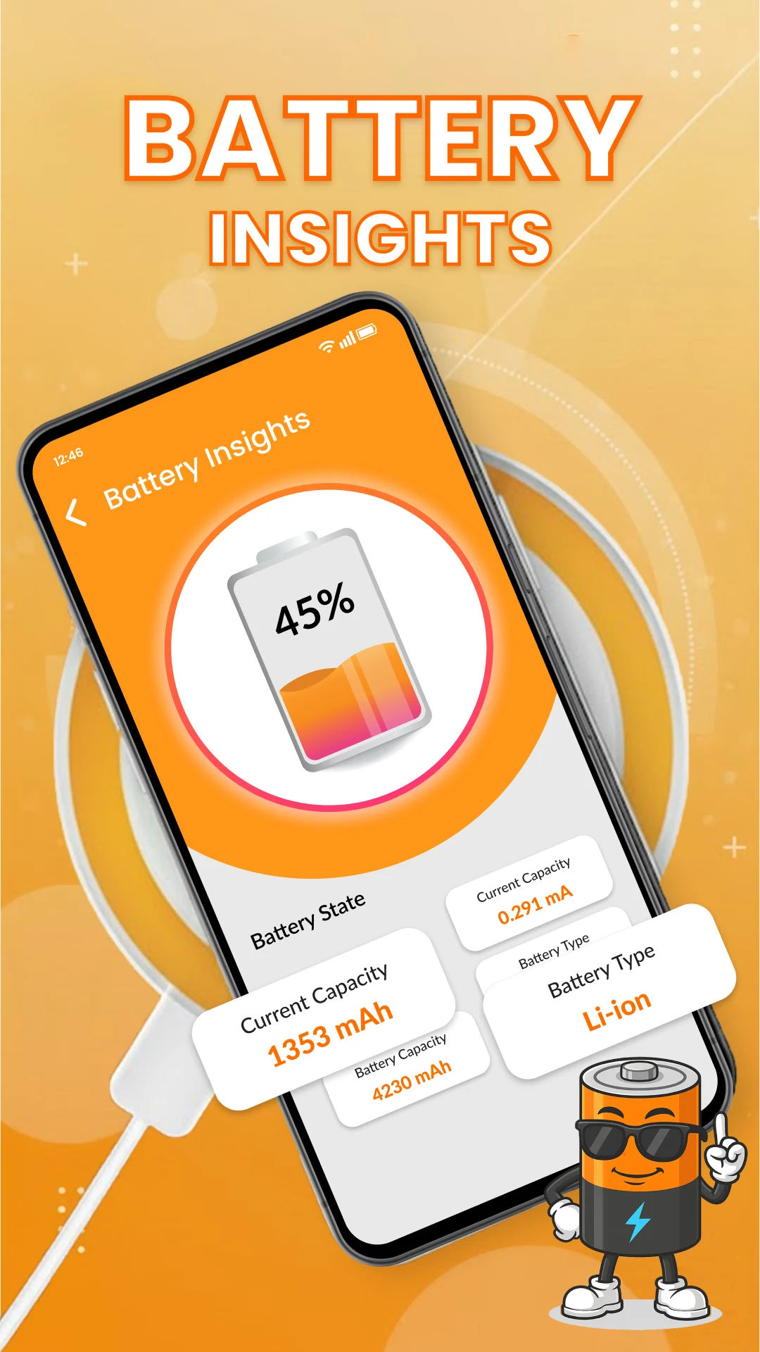Low & Full Battery Alarm 100% screenshot